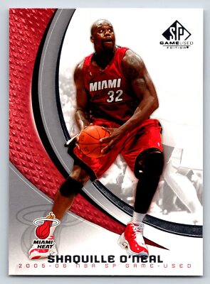 NBA シャキールオニール　Shaquille O'Neal SHAQ HEAT Shaquille O'Neal Miami Heat 2005-06 SP Game Used #50 25486 | eBay