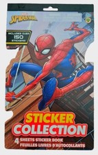 Spiderman Sticker Collection MARVEL 150 Color Stickers Sticker Book 4 Sheets