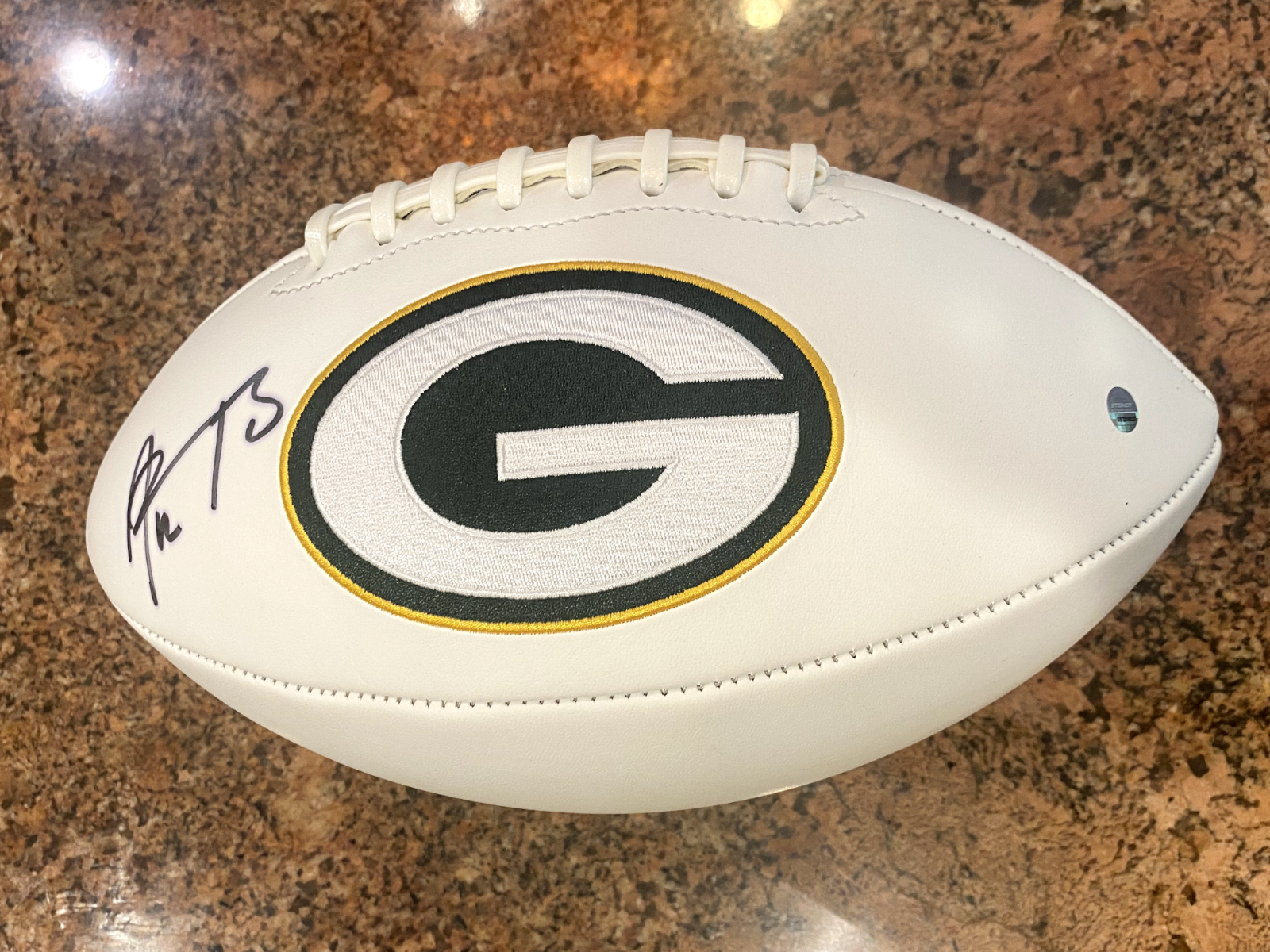 Aaron Rodgers Autographed Signed Green Bay Packers football Steiner 