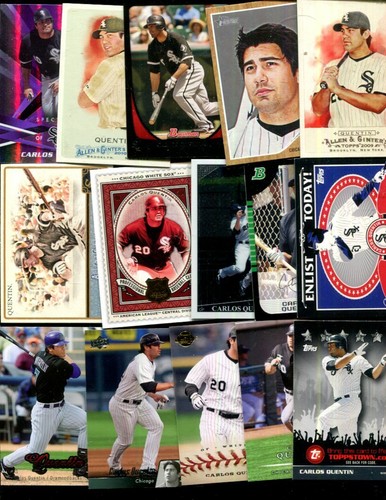 CARLOS QUENTIN LOT OF 30 ALL DIFFERENT BASEBALL CARDS WHITE SOX PADRES