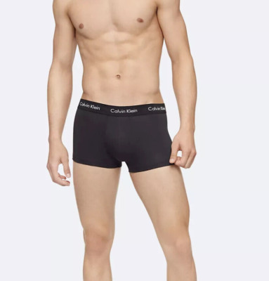 Calvin Klein Underwear Cotton Stretch Low Rise Trunk Brief Men's S Black 1 Piece