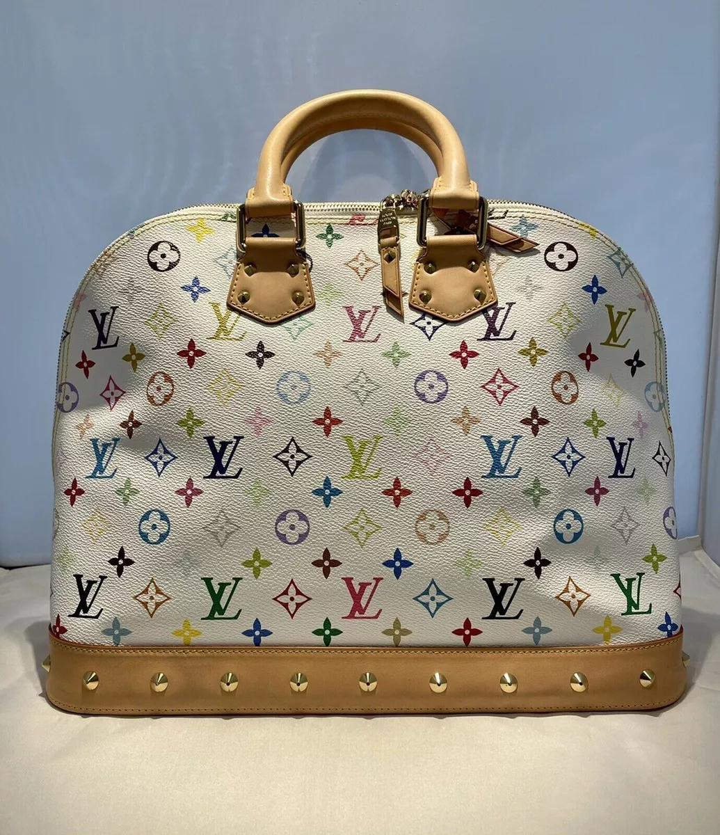 Alma GM in Whtie / Blanc Multicolor (RC1131) - Purse Utopia