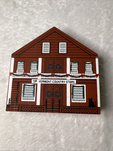 VERMONT COUNTRY STORE CAT'S MEOW VILLAGE NEW ENGLAND CHRISTMAS SERIES FALINE '89 - Picture 1 of 9