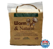 Warm Company Full-Size 90x96 Cotton Quilt Batting Premium Sewing Quilting