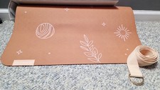 Blogilates Non-Slip Foam Yoga Mat and Yoga Strap. New open box, unused.