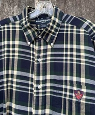 Polo Ralph Lauren Golf Men’s (L) Tilden Button-Down Plaid Shirt Old Money Logo