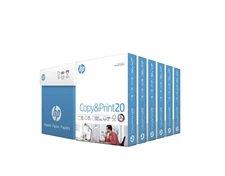 HP Printer Paper 20lb 8.5x11 White Copy & Print 2400 Sheets 6 Pack