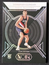 Donovan Clingan 2024-25 Panini Noir Icon Edition Holo Silver RC /49 #195