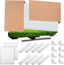 Complete TV Moving Kit for 65" TVs - Foam Boxes, Covers  Corner Protectors