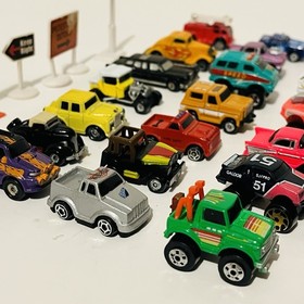 Micro Machines 38 Vehicle Lot Monster Trucks Transformers 4x4 Police Fire Galoob