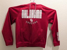 Colosseum Mens Oklahoma Sooners Pullover Hoodie S Red NCAA Football Sweatshirt