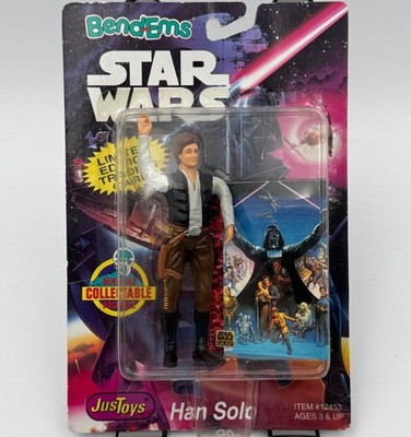 Justoys Bend-Ems Han Solo Star Wars Bendable 1994 Figure Vintage