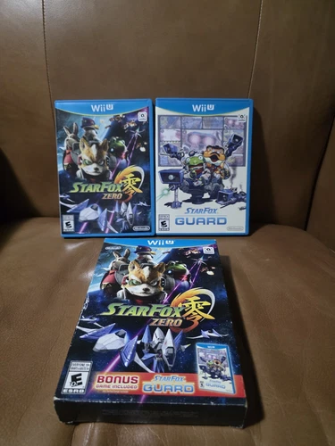 Star Fox Zero + Star Fox Guard (Wii U, 2016) Very Good Condition