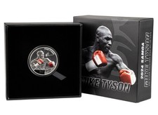MIKE TYSON 2024 1oz Custom Proof .999 Silver High Relief in Gift Box New!