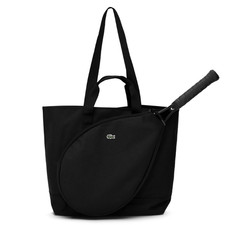 Lacoste Tennis Racket Shopper Bag Unisex Sports Racquet Tote Bag Black