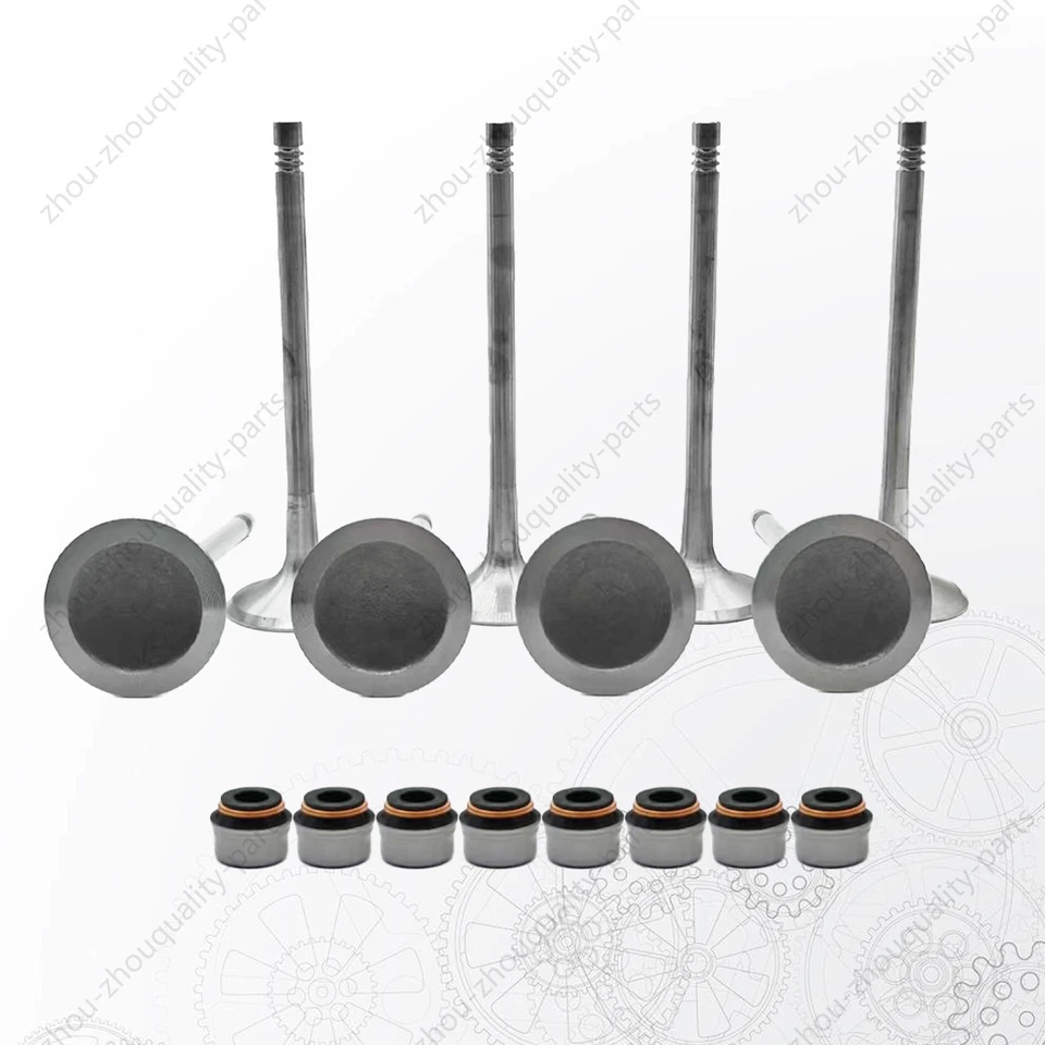 16x Válvulas de escape de admisión de motor para VW GTI GLI AUDI A3 A4 Q5 2011-17 1.8T 2.0T Foto 4 de 4