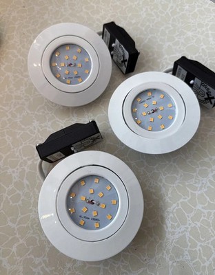 Briloner LED Einbauleuchte 3er Set 5,5W 470lm 3000K Dimmbar weiß Schwenkbr Ø82mm