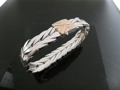 John Hardy Sterling 925 & 18k YG moderne Kette Kollektion Armband Größe 7''