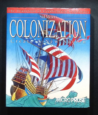 Sid Meier's Colonization (PC, 1994) - Missing Original Disks  - BIG BOX