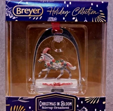Breyer NEW * Christmas in Bloom Stirrup Ornament * 2025 Christmas Model Horse