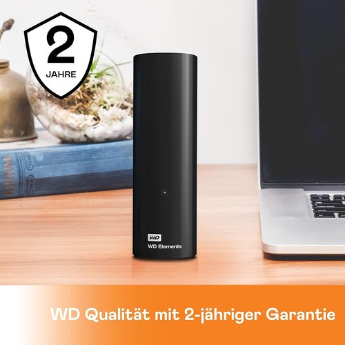 WD 8 TB Elements Desktop External Hard Drive - USB 3.0, Black 8TB - Photo 2/6