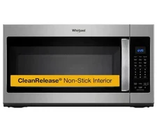 Whirlpool WMH32519HZ 1.9 Cu. Over the Range Steam Microwave with Sensor Cooking