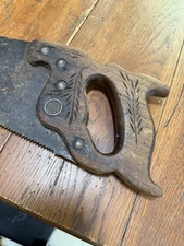 Disston Vintage Older Handsaw 25” Blade Can’t Read Anything Made In USA