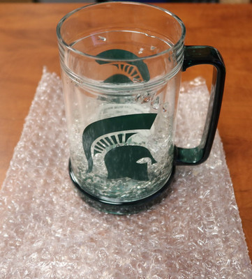 New Michigan State Spartans 16oz Plastic Freezer Mug - Officially Licensed