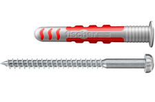 Image of 6mm x 38mm Fischer DuoSeal Wall Plugs with Screws for Wet Areas, *2 Pack*