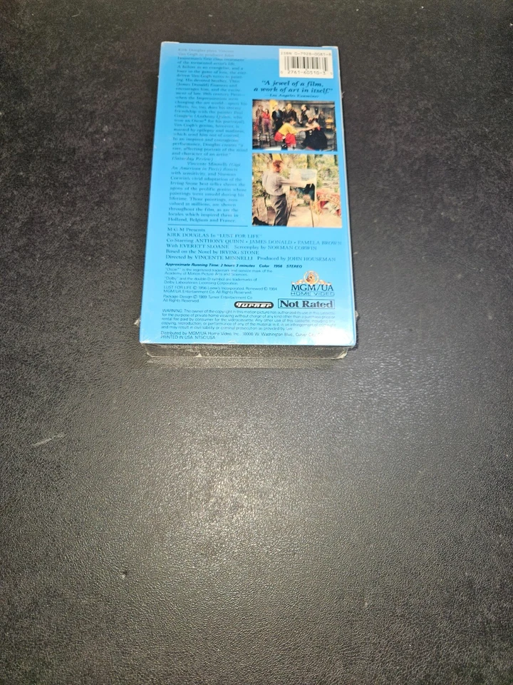 Lust For Life (VHS, 1956) Kirk Douglas Van Gogh Rare Brand New Sealed Watermarks - Image 2 of 4