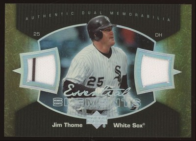 Jim Thome #EE-JT 2007 Upper Deck Elements Essential Dual Patch Chicago White Sox