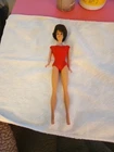 Vintage 1962 Matel Brunette Bubble Cut Barbie Doll W/Orignal Red Swimsuit-parts
