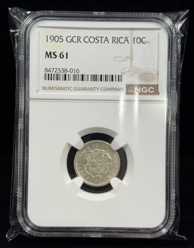 Costa Rica - 10 Centimos - 1905 (GCR) NGC MS 61