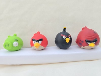 4x Angry Birds Figuren Big Red Bird Spielfiguren Game