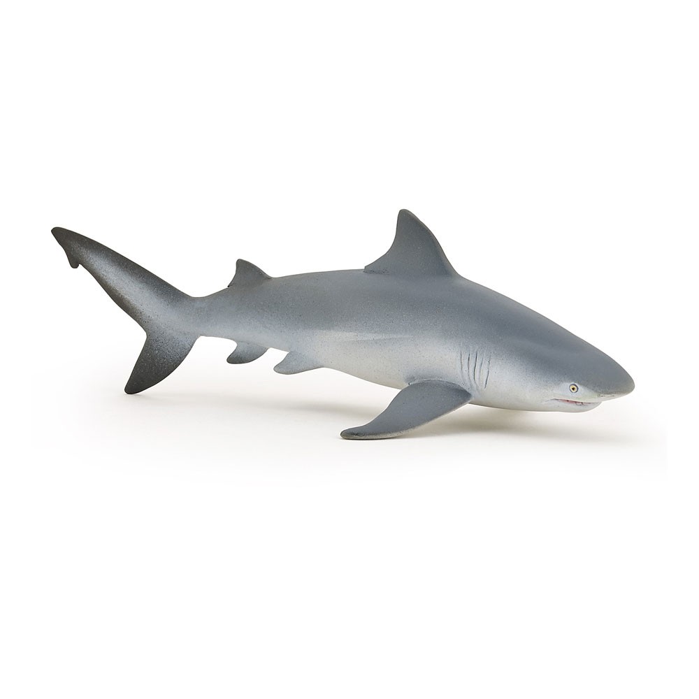 PAPO Marine Life Bull Shark Toy Figure Grey 56044 2590₽