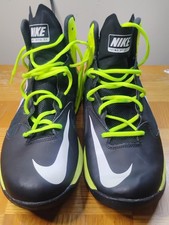 Zapatillas de baloncesto Nike Prime Hype DF en el colorway "Black Volt".  US 11,5