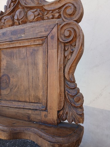 LEGGIO RUSTICO MONTANARO RICCO DI INTAGLI - COLONNA TORCIGLIONE - 1940 EMILIA - Foto 9 di 22