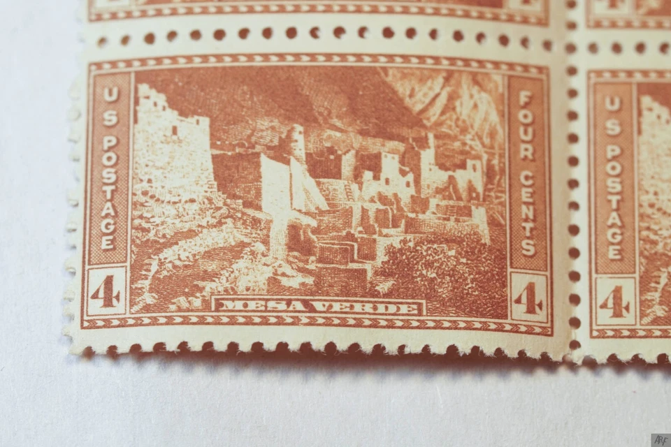 1934 US Scott #743 Mesa Verde Block of 4 MNH Mint Never Hinged - Image 2 of 4