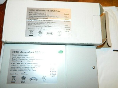 NEW in box ''WEGO'' Model wdr6024svd1p DIMMABLE LED DRIVER 24VDC Output