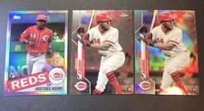 2020 TOPPS CHROME ARISTIDES AQUINO RC CARD LOT 1985, BASE, PINK REFRACTOR Read D