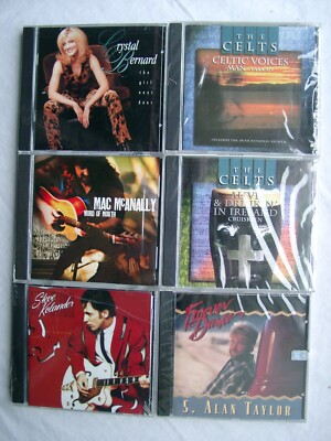 US COUNTRY, IRISH FOLK JOBLOT - 6x CD - ALL SEALED released Circa year 2000 d