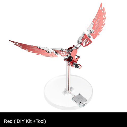 3D Metal Dragon Wing Model Puzzle Mechanical Flapping Wings DIY Punk Assembly - Bild 14 von 15