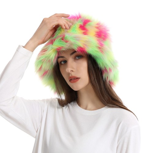 Cappello pelliccia finta morbido donna cappello invernale caldo moda russa sci berretti peluche - Foto 18 di 30