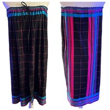 Vintage Jantzen Jr Wrap Swimsuit Cover Up Dress Skirt One Size Bright Stripe OS