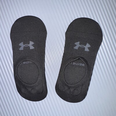 2 Paare Damen Füßlinge No Show Under Armour S 32-37 Schwarz