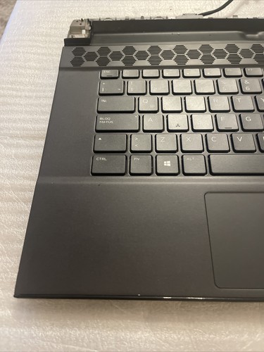 Dell Alienware M15 R2 Laptop Palmrest Touchpad Spanish Keyboard FVN2P 3Y4P9 P5 - Afbeelding 3 van 11