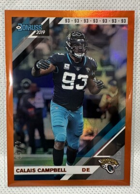 2019 Donruss Calais Campbell Orange STAT LINE #127 42/93
