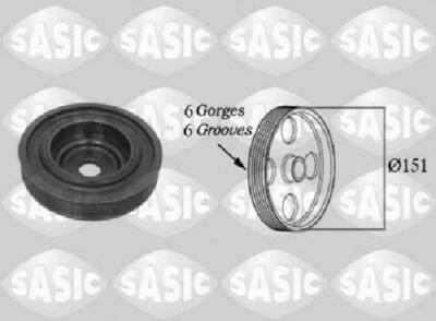 Original SASIC Riemenscheibe Kurbelwelle 2154008 für Renault