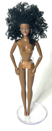 Vintage Barbie African American AA Articulated Doll with Afro Nude Mattel 1991