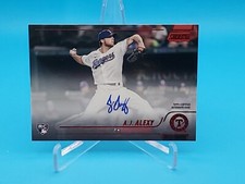 A.J. Alexy 2022 Topps Stadium Club RC # SCBA-AJA Red Foil Auto SP 27/50 -Rangers